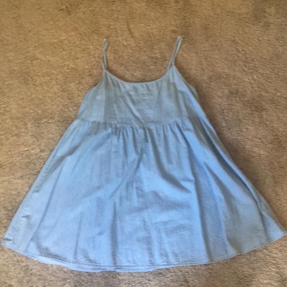 American Apparel Light Denim Mini Dress